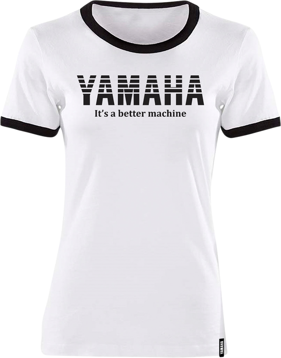 Yamaha Apparel Women'S Yamaha Vintage T-Shirt - White/Black - Xl Np21S-L1793-Xl