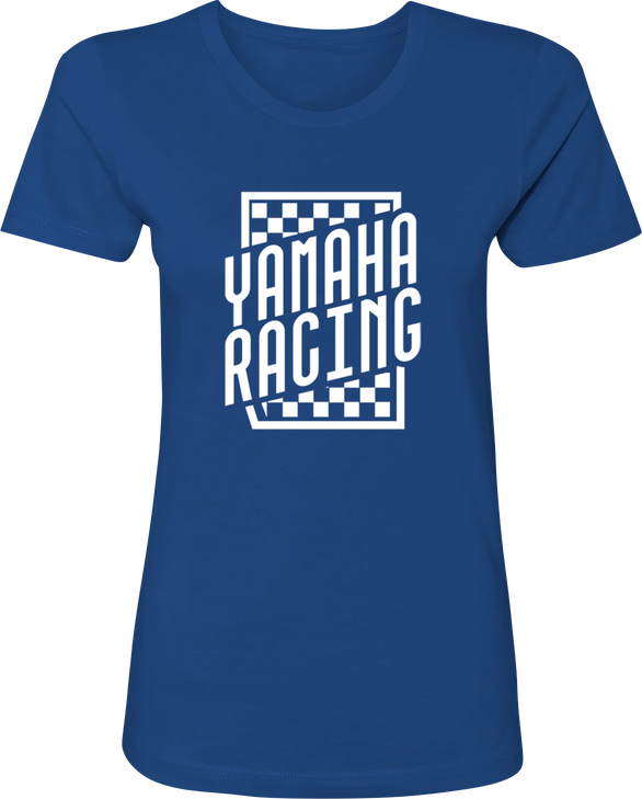 Yamaha Apparel Women'S Yamaha Racing Check T-Shirt - Blue - Medium Np21S-L3112-M