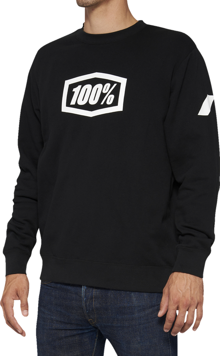 100% Icon Long-Sleeve Fleece Sweatshirt - Black - 2Xl 20026-00004