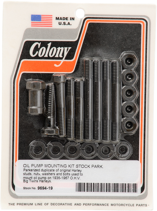Colony Pump Mounting Kit - Parkerized 9694-19