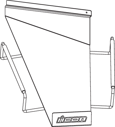 SLATWALL HELMET SHELF RH