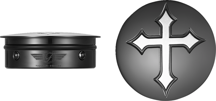 Figurati Designs Swing Arm Covers - Cross - Custom - Black Fd41-Cross-Blk
