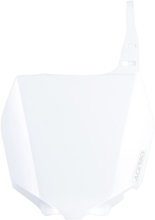 Acerbis Front Number Plate - White 2042340002