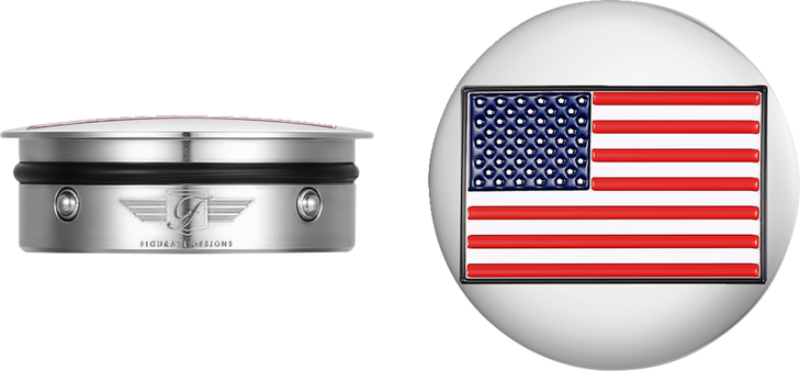Figurati Designs Swing Arm Covers - American Flag - Reversed Fd20-Af-Ss
