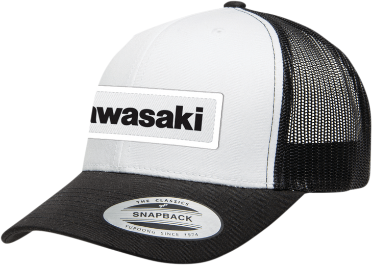 Factory Effex Kawasaki Throwback Hat - Black/White 25-86104