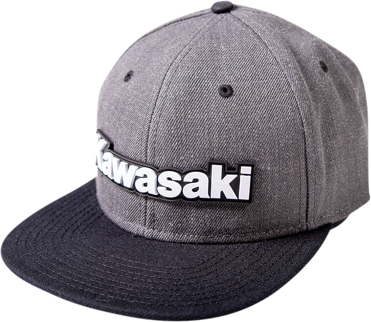 Factory Effex Kawasaki Bold Snapback Hat - Charcoal/Black 24-86100