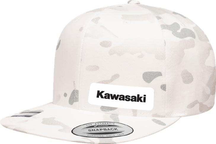 Factory Effex Kawasaki Snapback Hat - Camo White 27-86106
