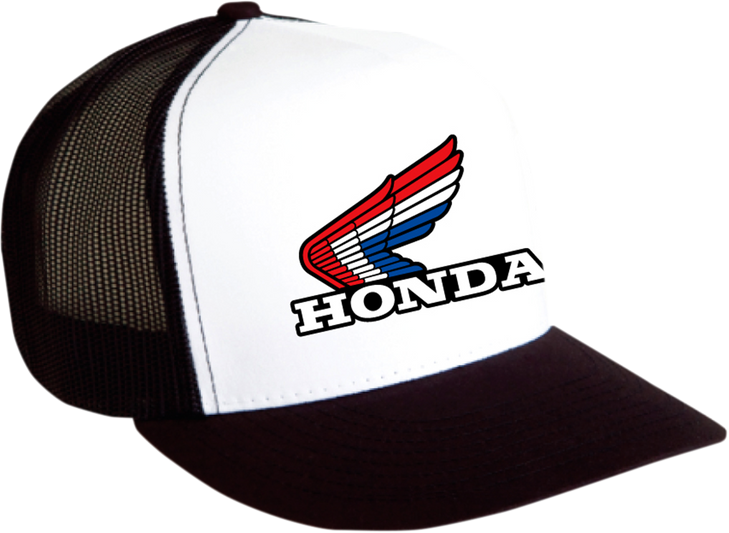 Factory Effex Honda Vintage Snapback Hat - Black/White 18-86302
