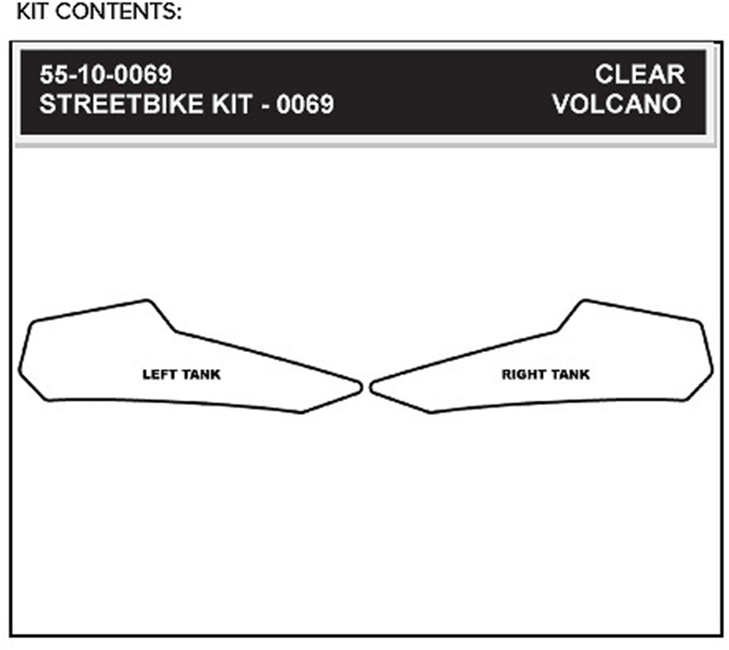 Stompgrip Traction Kit - Clear - Ducati 55-10-0069C