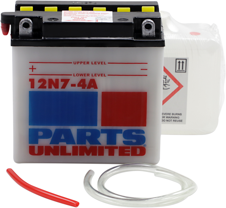 Parts Unlimited Battery - 12N7-4A