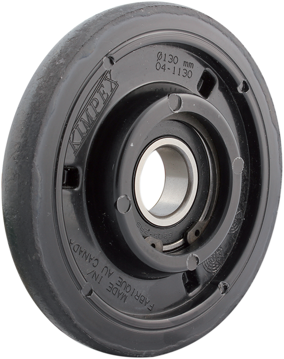 Kimpex Idler Wheel With Bearing 6205-2Rs - Black - Group 14 - 130 Mm Od X 1" Id 298957