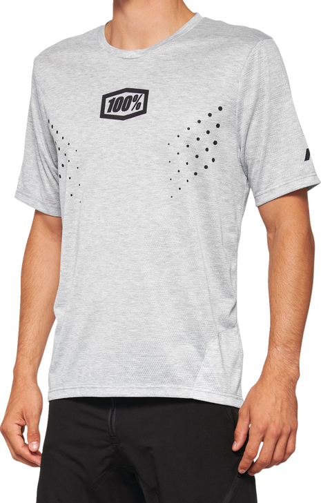 100% Airmatic Mesh Short-Sleeve Jersey - Gray - Xl 40016-00008