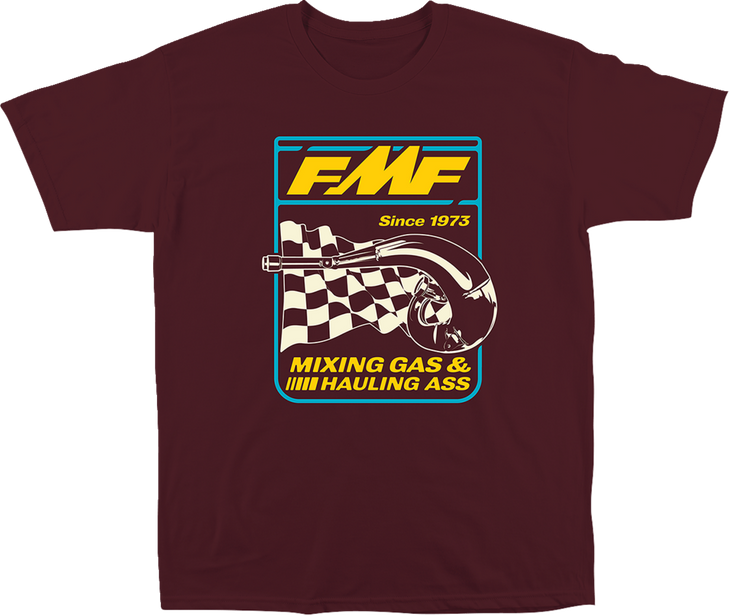 Fmf Metalworks T-Shirt - Maroon - Large Su24118901Mrnlg