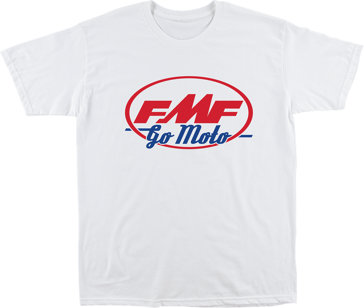 Fmf Tee Go Moto White Lg Fa25118900Whtlg