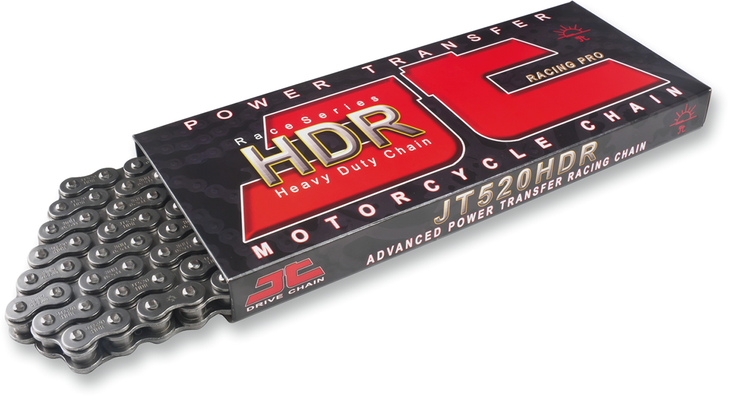Jt Chains 520 Hdr - Competition Chain - Steel - 108 Links Jtc520Hdr108Sl