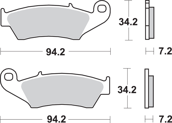 Sbs Off-Road Sintered Brake Pads 694Si