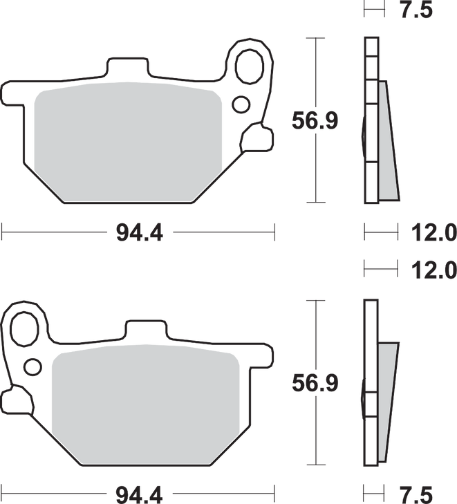 Sbs Hf Brake Pads - Xs 400 545Hf