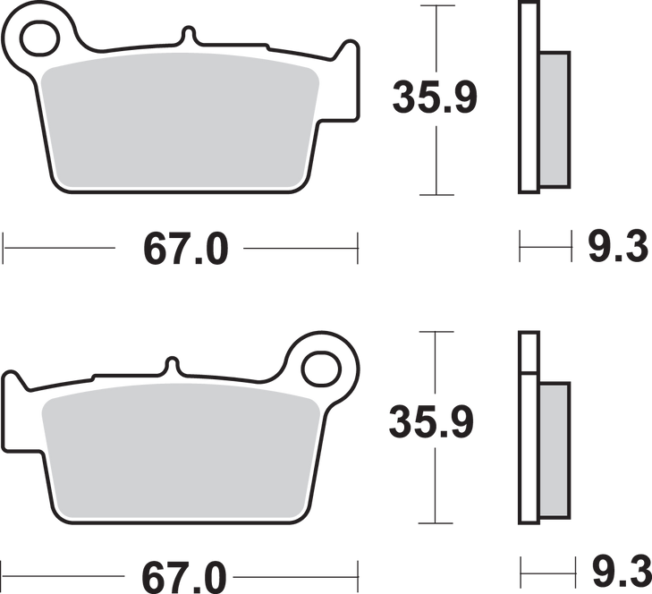 Sbs Off-Road Sintered Brake Pads 790Si