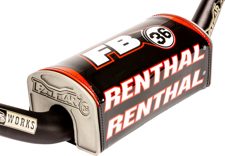 Renthal Bar Pad - Fatbar36 - Black/White/Red P335