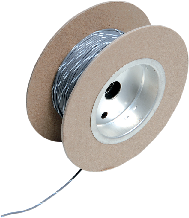 Namz 100' Wire Spool - 18 Gauge - Gray/White Nwr-89-100