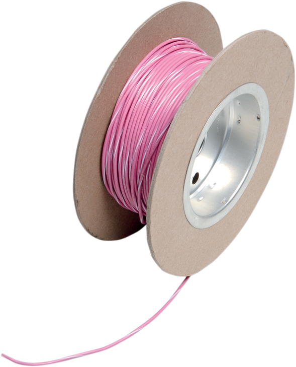Namz 100' Wire Spool - 18 Gauge - Pink/White Nwr-109-100