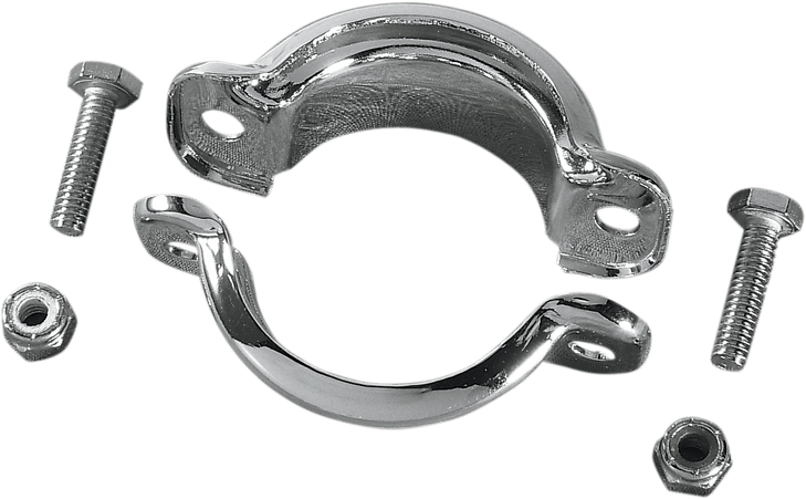 Drag Specialties Muffler Clamps - Chrome