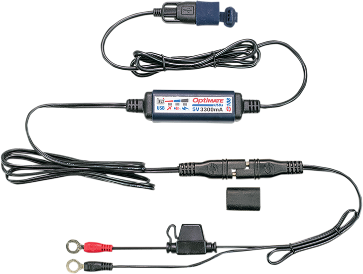 Tecmate Sae To Usb Power Cable O-108 - With Battery Lead O-108Kit