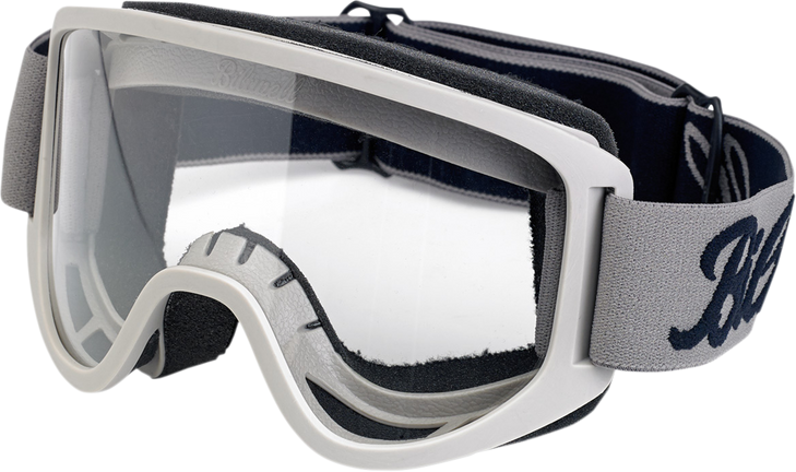 Biltwell Moto 2.0 Goggles - Script - Titanium 2101-5301-013