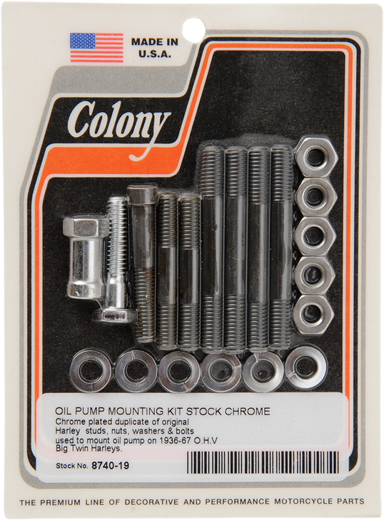 Colony Pump Mounting Kit - Chrome 8740-19