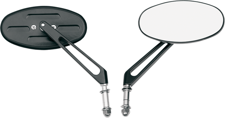 Drag Specialties Mirror - Stealth I - Side View - Oval - Black