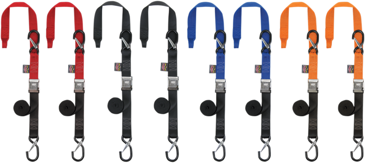 Powertye Mfg. Cam Tie-Downs - 1-1/2" X 6-1/2' - Orange/Black 29629-S