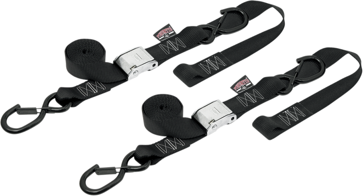 Powertye Mfg. Cam Tie-Downs - 1-1/2" X 6-1/2' - Black 29622-S