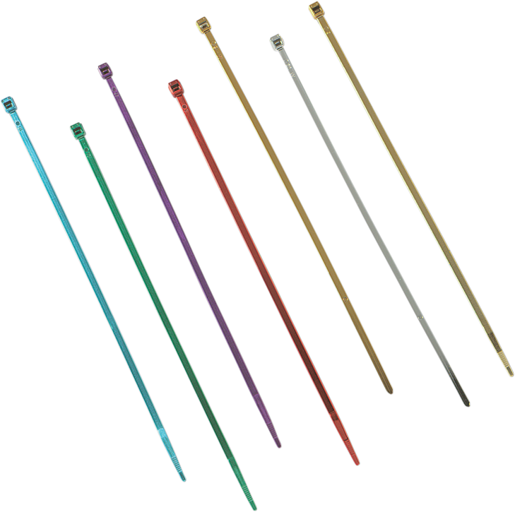 Drag Specialties Cable Tie - 11" - Chrome - 10-Pack
