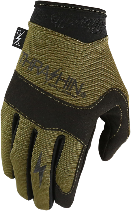 Thrashin Supply Co. Covert Gloves - Tactical Green - Medium Cvt-06-09
