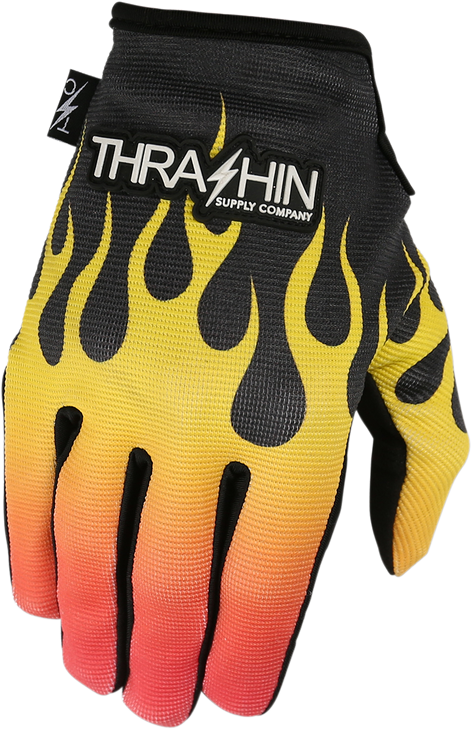 Thrashin Supply Co. Stealth Gloves - Flame - Medium Sv1-07-09
