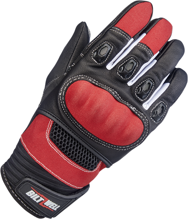 Biltwell Bridgeport Gloves - Red - Large 1509-0801-304