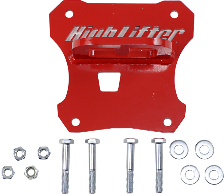 High Lifter Rear Tow Hook - Red - Polaris Towhk-Rzr1-R