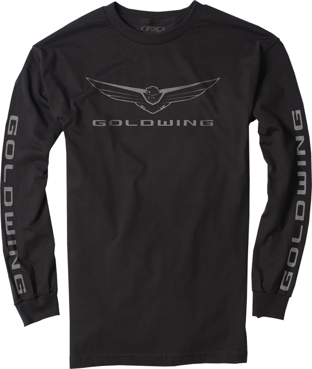 Factory Effex Goldwing Icon Long-Sleeve T-Shirt - Black - Medium 25-87832