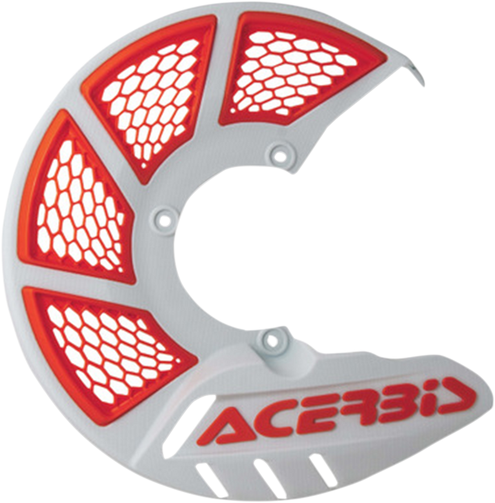 Acerbis X-Brake Disc Cover - White/ '16 Orange 2449495412