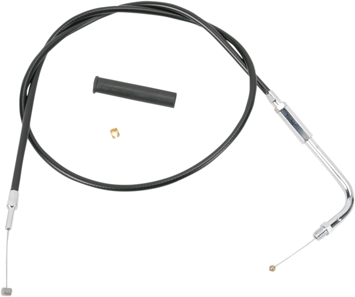 Drag Specialties Black Vinyl Throttle Cable - 33-3/4"