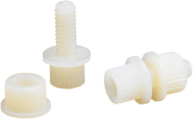 Parts Unlimited License Plate Bolt - 100 Pack - White