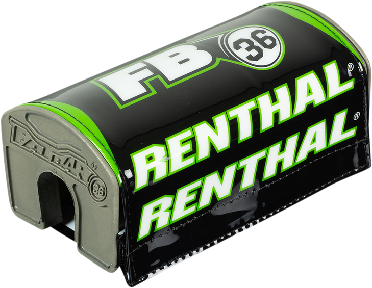 Renthal Bar Pad - Fatbar36 - Black/Green P345