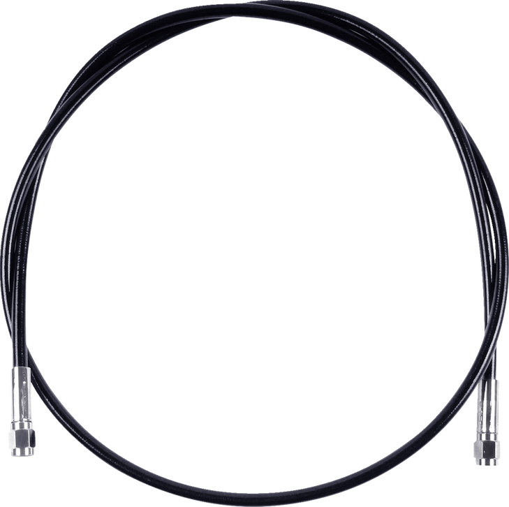Universal Xr Brake Line - 38" - Black W/ Chrome Fittings Sbc0500-38