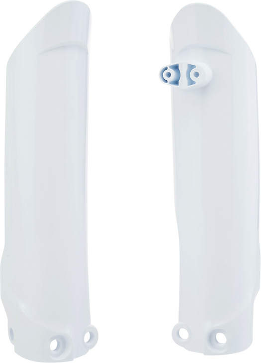 Acerbis Lower Fork Covers For Inverted Forks - White 2791510002