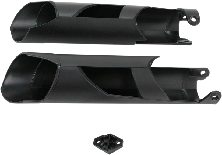 Acerbis Lower Fork Covers For Inverted Forks - Black 2113750001