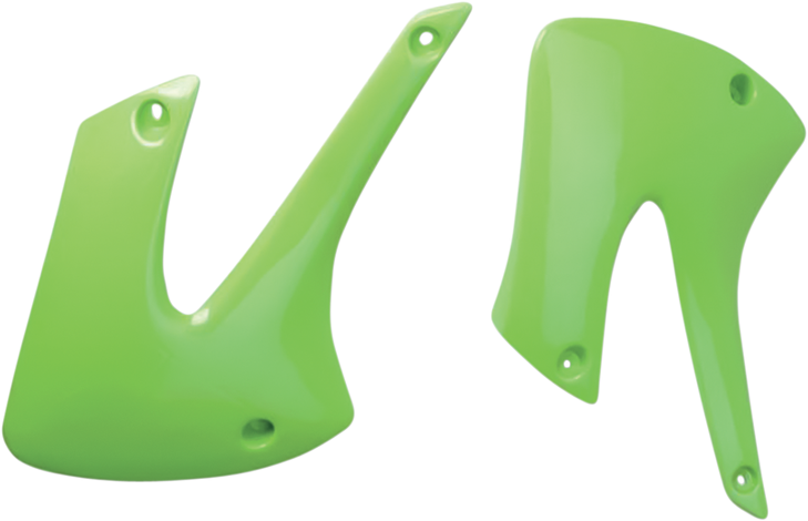 Ufo Radiator Shrouds - Green Ka03717-026