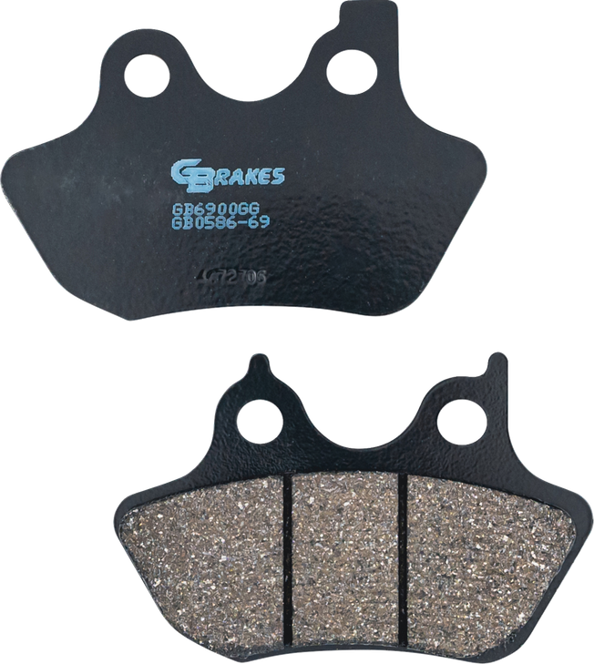 Gbrakes Brake Pad Semi Metalic Gb0586-69 Gb0586-69