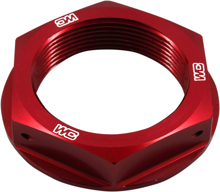 Works Connection Steering Stem Nut - Red - Honda 24-305