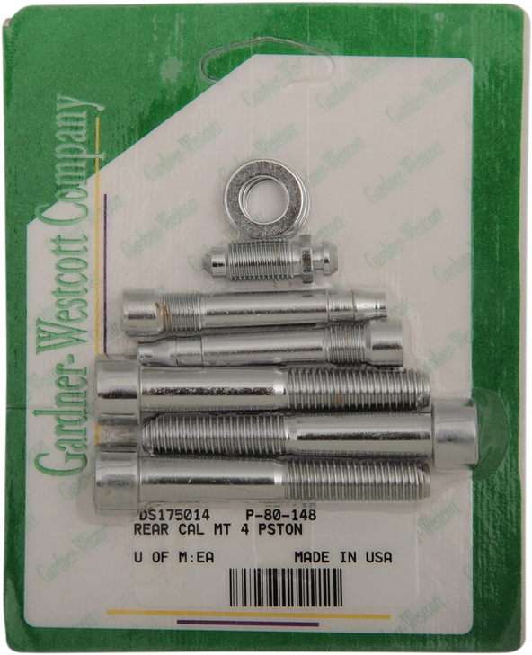 Gardner-Westcott Mounting Bolt Kit - Brake Caliper - Socket-Head - Rear P-80-148