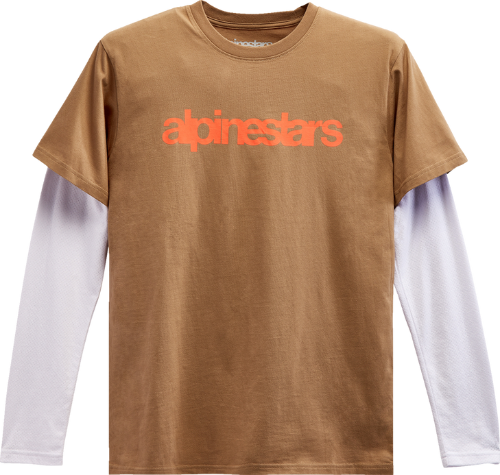 Stack Long-Sleeve T-Shirt - Sand/Warm Red - 2Xl 12137130023312X